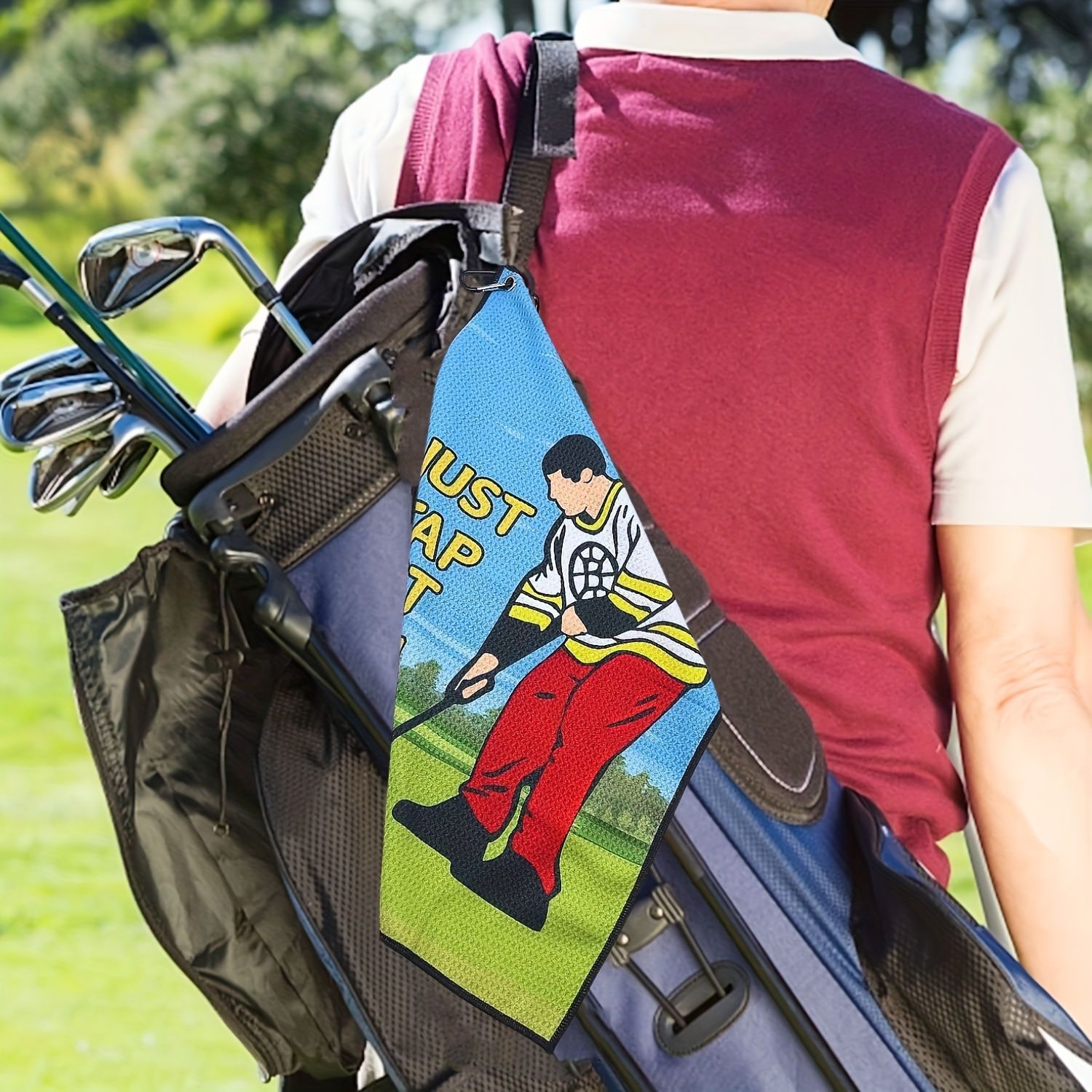Happy Gilmore Design Microfibe - đánh giá và giá Golf Towel Waffle