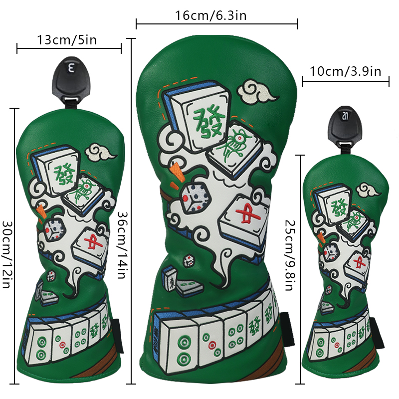 Golf Club Cover, Mahjong Style - đánh giá và giá Headcover Driver